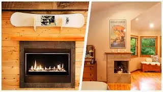 75 All Fireplaces Orange Bedroom Design Ideas You'll Love ♡