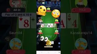 Nice game play mpl 🫠🥰😘#poker #onlineearning #onlinepoker #winzo #mpl #bigcash #pokerwithram #card