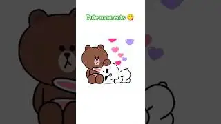 cute moments | cony and brown | couple | cartoon | cute cat video