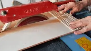 Cutting large relief tiles