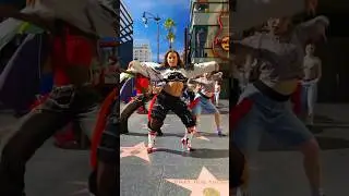 When we did a full out flashmob on Hollywood Blvd! Watch the full video on my channel!