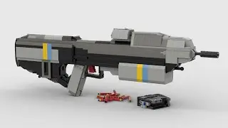 LEGO Halo MA40 ICWS: Working Cartridge Shooting Toy Gun