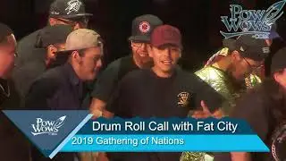 Drum Roll Call w/ music by Fat City - 2019 Gathering of Nations Pow Wow
