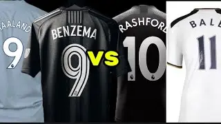 Halaand & Benzema 🆚 Rashford & Bale :Football Players Comparison