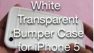 White Transparent Bumper Case for iPhone 5