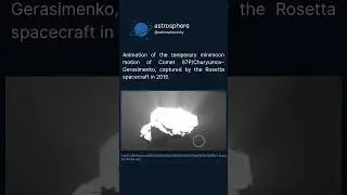 Temporary minimoon of comet 67P/ Churyumov-Gerasimenko #comet #2025 #astronomy #comets #space #moon