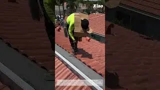 Best Innovative Roofing Nail Gun Tool Machine for Fast Work: Tiled Roof Ridge Installation