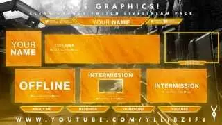 Free Graphics: Twitch / Hitbox livestream template pack #4: 
