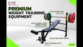 CAP Barbell Olympic Deluxe Mid-Width Barbell Bench Rack