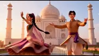 K-POP DEMON HUNTERS: A dance by K-pop stars beside the Taj Mahal.