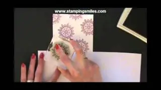 Stampin' Up! Snowflake Soiree for my January Thank You Card