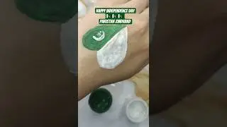 Pakistan Flag painting on hand | Independence day painting ideas #postercolour #artshorts #foryou