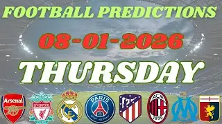 THURSDAY SAFE BETTING PICKS [08/01/2026] | Today's Football Prediction to Stake and Win #prediction