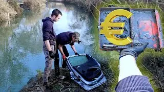 Je repêche une caisse remplie de pièces à l'intérieur !