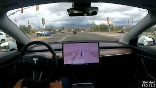 Tesla Full Self-Driving Beta 12.3 - Crossroads Shopping Center to River Center