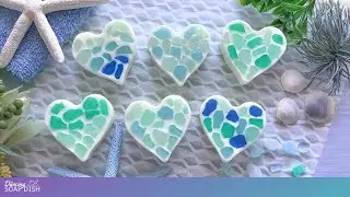 Sea Glass Mosaic Soap Tutorial / August 2023 Mosaic Soap Challenge