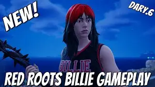 (Red Roots Billie) squad's NO FILL Gameplay. #fortnite #gaming #trending #red #youtube #billieeilish