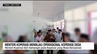 Menteri Koperasi Meninjau Operasional Koperasi Desa