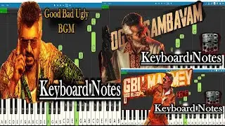 Good Bad Ugly Songs and BGM Keyboard Notes | G V Prakash | Ajith Kumar