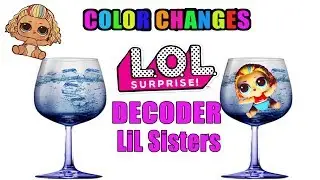 Как меняют цвет Куклы ЛОЛ 4 серии Декодер Маленькие сестрички | LOL DECODER  Lil Sisters