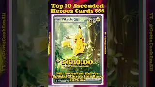 Top 10 Rarest & Most Expensive Ascended Heroes Pok&eacute;mon Cards #pokemon #pokemoncards #pok&eacute;mon #top10