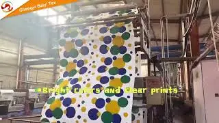 Bright & Colorful Microfiber Bedsheets | Changyi Baiyi Textile Fabric Factory in Production
