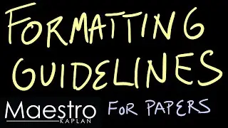 Microsoft Word Formatting Guidelines