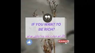 life lesson If you want to be rich?/the seniors quotes