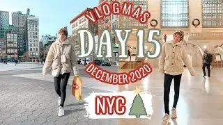 VLOGMAS DAY 15: Grand Central Terminal, Strand Bookstore, Flatiron + traveling home