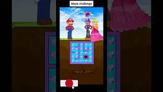 POV Perfect Maze Challenge | Mario rescues Princess Peach in the game Perfect Maze #shorts #trending