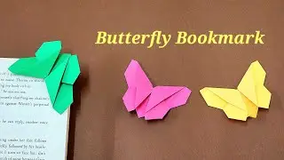 origami, Butterfly Bookmarks, origami Butterfly, easy,corner bookmarks,