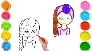 How To Draw cute Rumi Drawing, Painting & Coloring For Kids and Toddlers_🌈🎨 🐋