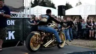 EUROPEAN BIKE WEEK 2012 - FAAKER SEE - LYCAN CUSTOMS GOLDEN BIKE 8
