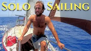 Offshore Solo Sailing in the Caribbean Sea [Rough Cut, NO MUSIC only SAILING] | Ep. 24