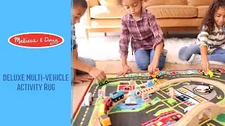 Melissa & Doug Deluxe Multi-Vehicle Activity Rug