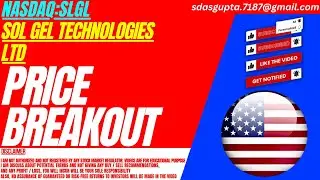 PRICE BREAKOUT : SLGL STOCK ANALYSIS | SOL GEL TECHNOLOGIES LTD STOCK