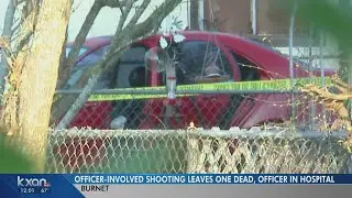 Burnet man shot and killed after driving over officer's foot