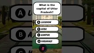 What is the capital of Uttar Pradesh? #shorts #up #uttarpradesh #ytshorts #agra #varanasi #lucknow
