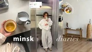 уютный влог: зимний минск, возвращение в рутину, йога, домашний хлеб