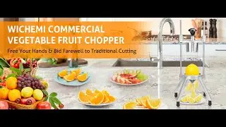 WICHEMI Commercial Easy Wedger 8 Section Lemon Slicer Cutter for Home Bar Restaurant