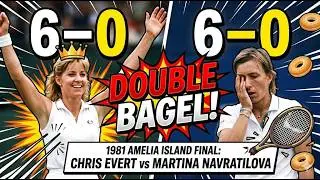 1981 Amelia Island Tennis Final Chris Evert vs Martina Navratilova Championship Points