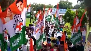 Youth Congress holds a protest march in Delhi against Agriculture Bill