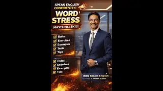 India Speaks English -   Word Stress( 2nd Year English Grammar in Telugu States )