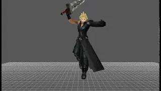 Dissidia 012「duodecim」Prologus - Cloud Strife ~ Costume 2 {Usable} &raquo;Model Animation&laquo; HD
