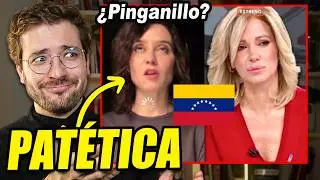 AYUSO COLAPSA EN TV AL INTENTAR DEFENDER A TRUMP. &iexcl;QU&Eacute; RID&Iacute;CULO!