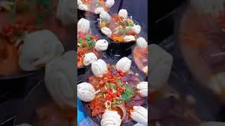 🥰Наслаждаемся горячей уличной едой🥳 #уличнаяеда #приятноевидео #готовка #asmr #короткометражки