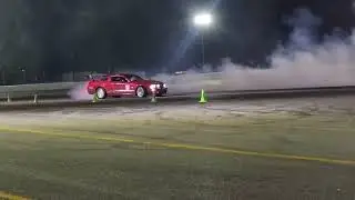 #roushcharged #muatanggt takes on #holley #fordfest #burnout competition