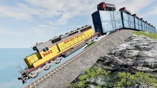 Trains & Cars Crashes #4 | BeamNG.Drive 