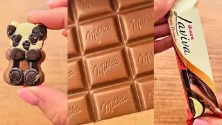 ASMR Candy Unboxing &ndash; Mini Panda Chocolate, Max Milka & Sweet Chocolate Bar