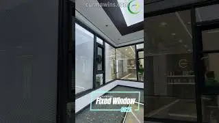 Corner bay window in L shape casement window  with panoramic fixed glass  #aluminium  #factory